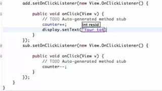 010 Android Application Development Tutorial 10 Using setText method for our button