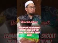 Lagu Ustad Adi Hidayat. Penampilan dalam sholat #religi #sholat #ceramah