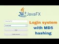 JavaFX and Scene Builder - IntelliJ Login and register system with MD5 hashing