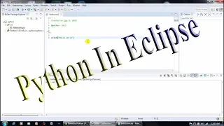 Installing python in eclipse and Python Hello World Program