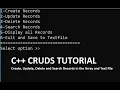 C CRUDS - Part 3 Complete Tutorial for Creating Updating Deleting and Search record on textfile