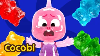 ate too many gummies turned into a gummy bear songs for kids cocobi