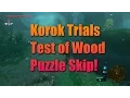 Breath of the Wild Guides - Test of Wood Korok Trials Puzzle Skip