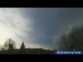 Time lapse of a gust front passing over Laguja, Estonia on 29 April 2018