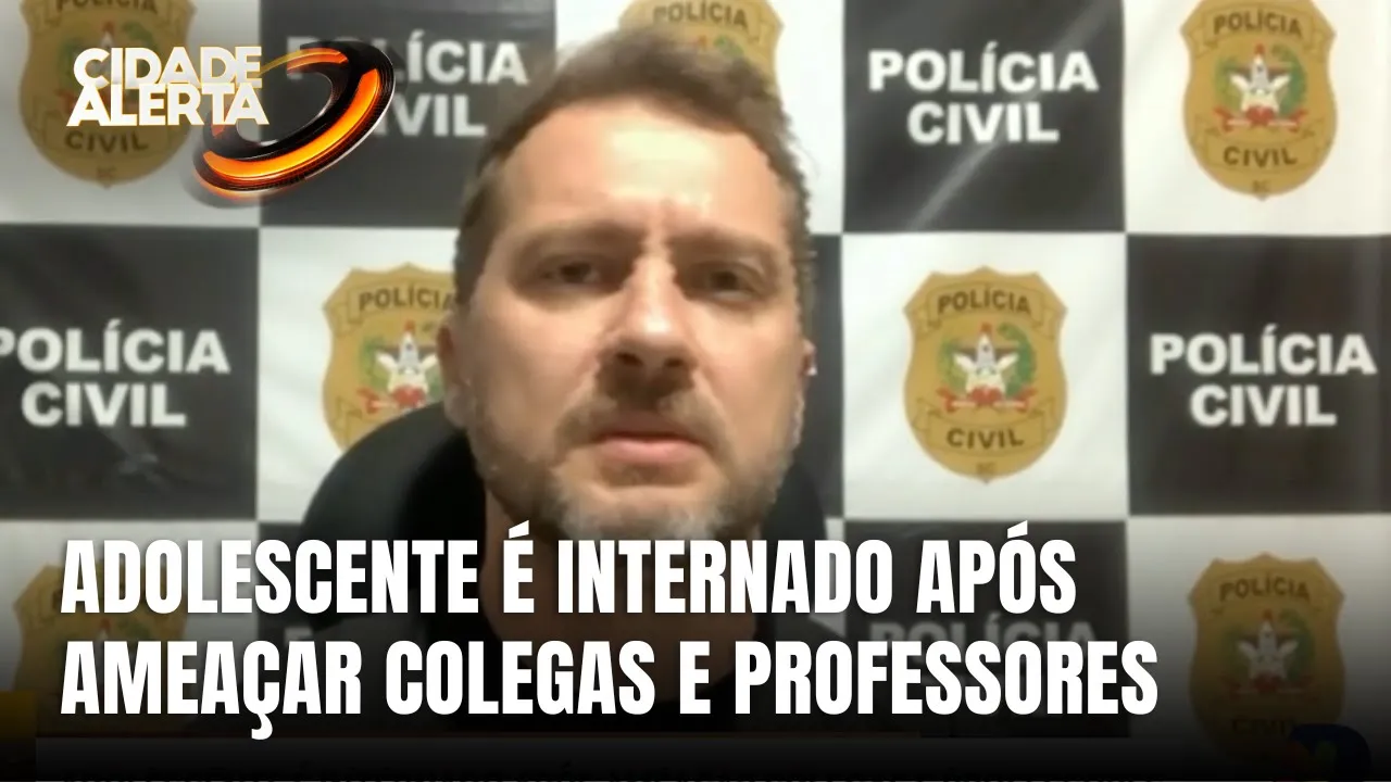 Adolescente é internado após ameaçar colegas e professores no Vale do Itajaí