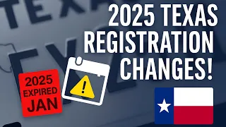 NEW Texas Vehicle REGISTRATION LAWS in 2025