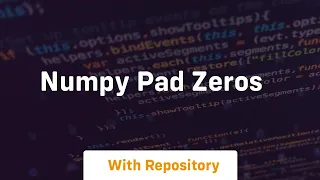 numpy pad zeros