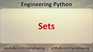 Engineering Python 06C Sets