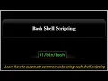 Bash shell Scripting Course Overview Introduction to bash shell scritping -1
