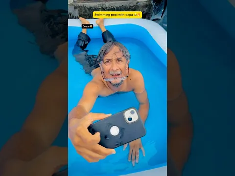 Papa Nikle Kachha Chor 😱🔥| indian family😅#shorts #indian #relatable #chotabhai #swimmingpool