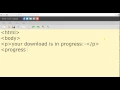 how to add download progress bar on a web page