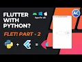 How to use flutter in Python Text Input Elevated Button Part - 2 Abhicoder