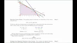 Linear Programming Example Example 2