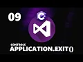 Exit An Application - Intro C Visual Studio