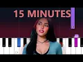 Download Lagu Madison Beer - 15 MINUTES (Piano tutorial)