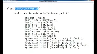 Currency Converter part 3 Currency Converter Program In Java Language on Command Prom I E ZONE