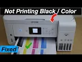 Epson ET 2760 Not Printing Black or Colour Ink Bk or Y M C