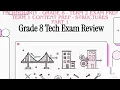 Grade 8 Term 1 Content For Term 2 Exam Structures Technology