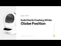 Solid Red Flashing White Lights Globe Position Litter-Robot 4