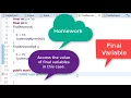 67 Final keyword in java