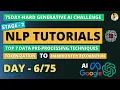 Day NLP 7 Data Preprocessing Techniques Explained Tokenization to Named Entity Recognition