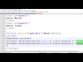 Show and Hide any Html Element using JavaScript - javascript tutorial