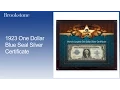 1923 One Dollar Blue Seal Silver Certificate