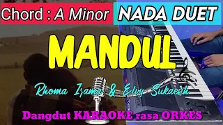 MANDUL - H. Rhoma Irama Feat Elvy Sukaesih Versi Dangdut KARAOKE rasa ORKES