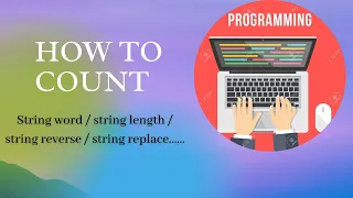 how to count string reverse etc in hindi