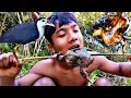 Lagu White breasted waterhen bird hunting \u0026 cooking | Primitive Life Vids