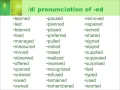 Regular Verbs