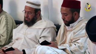 سرد مقدمة متن الشاطبية للقارئ معاذ الدويك بحضور الشيخ علي الغامدي بمدرسة ابن القاضي للقراءات 