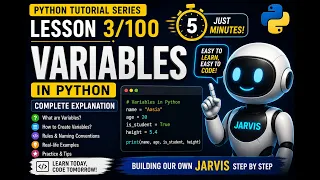 Python Variables Explained in Just 5 Minutes Lesson Python for Beginners