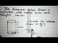 G9 Calculate volume of the cylinder