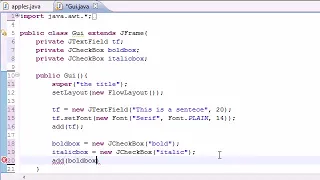 Java Programming Tutorial 64 - JCheckBox