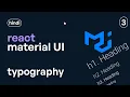 React Material UI MUI Tutorial - 3