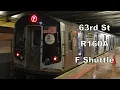 63rd Street Alstom R160A F Shuttle Action