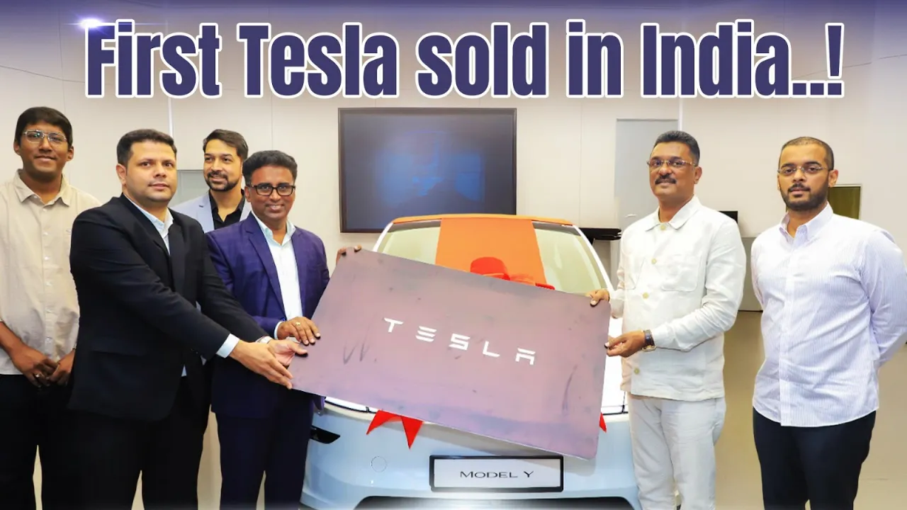 Maharashtra Transport Minister Becomes First Official to Own Tesla Model Y in India