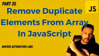 - Remove Duplicate Elements From Array In JavaScript