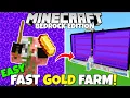 NEW GOLD FARM Tutorial 48 000 Minecraft Bedrock MCPE Xbox PS5 PC