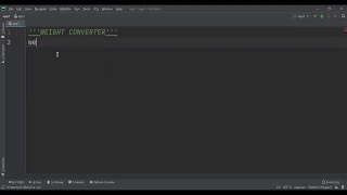 Weight Converter in Python