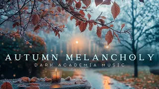 Late Autumn Snowfall Melancholy Dark Academia Piano Snow Ambience For Study Reading Calm 