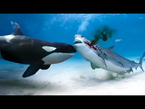 Download MP3 ORCA VS GREAT WHITE SHARK - Shark VS Killer Whale Amazing Comparison! - Blondi Foks