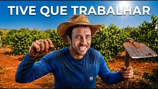 Fui TRABALHAR um dia na ROÇA.