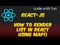 react list rendering in react using map function in hindi list in react
