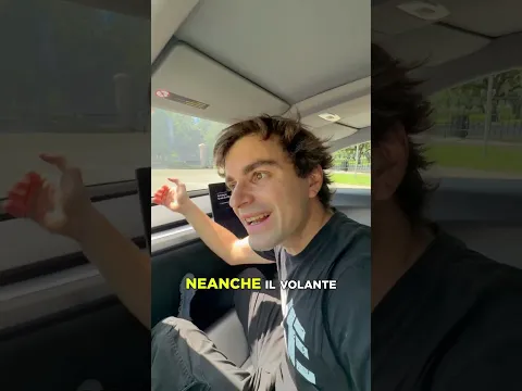 A bordo del TAXI SENZA VOLANTE di TESLA!