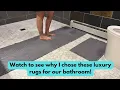 Honest Review of bathroom rugs to keep your floor dry