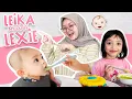 PERTAMA KALI LEXIE MAKAN DI MASAKIN LEIKA \u0026 BUNDA 😍LEIKA BISA NYUAPIN ADIK BAYI LEXIE