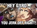 Johnny shows Gyro a Trick