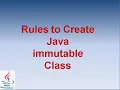 Rules to Create Java immutable Class